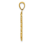 Load image into Gallery viewer, 14K Yellow Gold Nugget DAD Dogtag Charm
