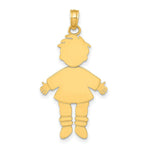 Load image into Gallery viewer, 14K Yellow Gold Flat Engravable Boy Charm
