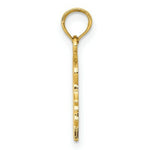 Load image into Gallery viewer, 14K Yellow Gold Girl Engravable Charm 12mm width
