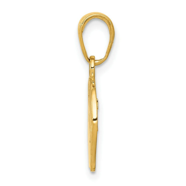 14K Yellow Gold boy Charm 18mm length
