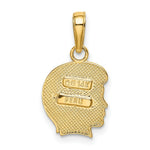 Load image into Gallery viewer, 14K Yellow Gold boy Charm 18mm length
