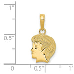 Load image into Gallery viewer, 14K Yellow Gold boy Charm 18mm length
