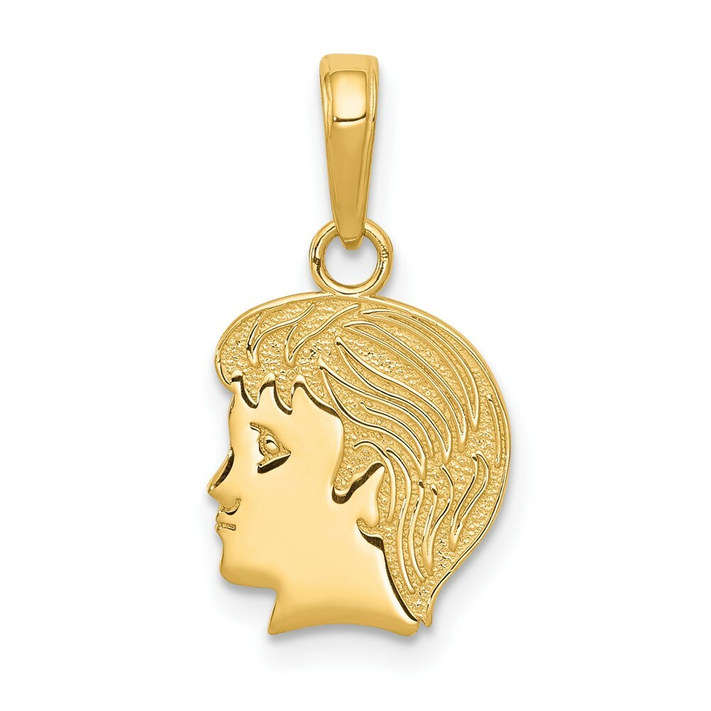 14K Yellow Gold boy Charm 18mm length