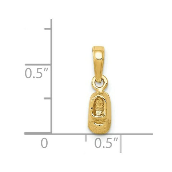 14K Yellow Gold Baby Shoe Charm