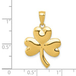Load image into Gallery viewer, 14K Yellow Gold Shamrock Charm
