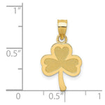 Load image into Gallery viewer, 14K Yellow Gold 3 Leaf Clover Pendant

