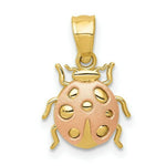 Load image into Gallery viewer, 14K Yellow Gold Two Tone Ladybug Pendant
