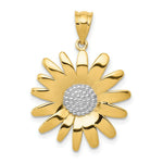 Load image into Gallery viewer, 14K Yellow Gold &amp; Rhodium Sunflower Pendant
