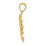 Load image into Gallery viewer, 14K Yellow Gold &amp; Rhodium Sunflower Pendant
