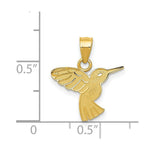 Load image into Gallery viewer, 14K Yellow Gold Hummingbird Pendant
