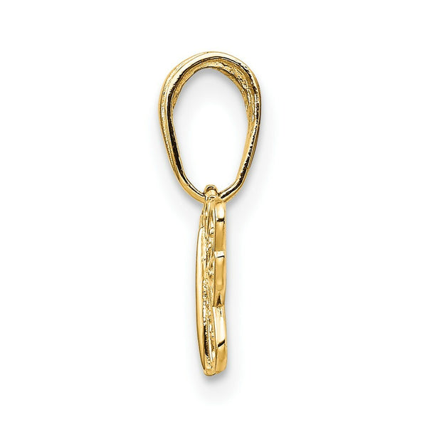 14K Yellow Gold Filigree Butterfly Charm