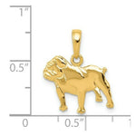 Load image into Gallery viewer, 14K Yellow Gold Bulldog Charm
