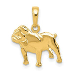 Load image into Gallery viewer, 14K Yellow Gold Bulldog Charm
