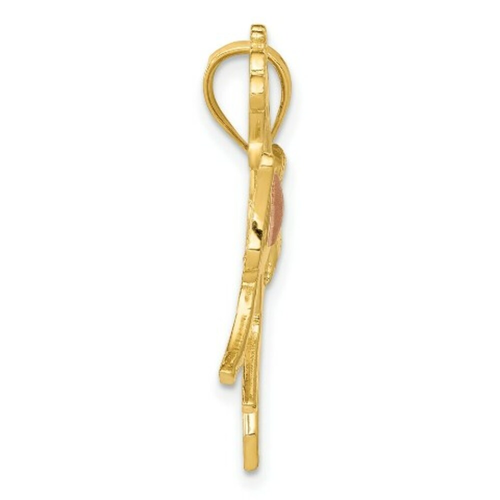14K Yellow Gold Yellow & Rose Gold Horse with Heart Charm