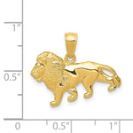 Load image into Gallery viewer, 14K Yellow Gold Lion Charm
