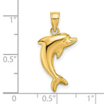 Load image into Gallery viewer, 14K Yellow Gold Polished Dolphin Charm
