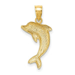 Load image into Gallery viewer, 14K Yellow Gold Polished Dolphin Charm
