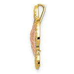 Load image into Gallery viewer, 14K Two-tone Gold &amp; White Rhodium Turtle Pendant Slide
