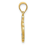 Load image into Gallery viewer, 14K Yellow Gold &amp; Rhodium Crown Pendant
