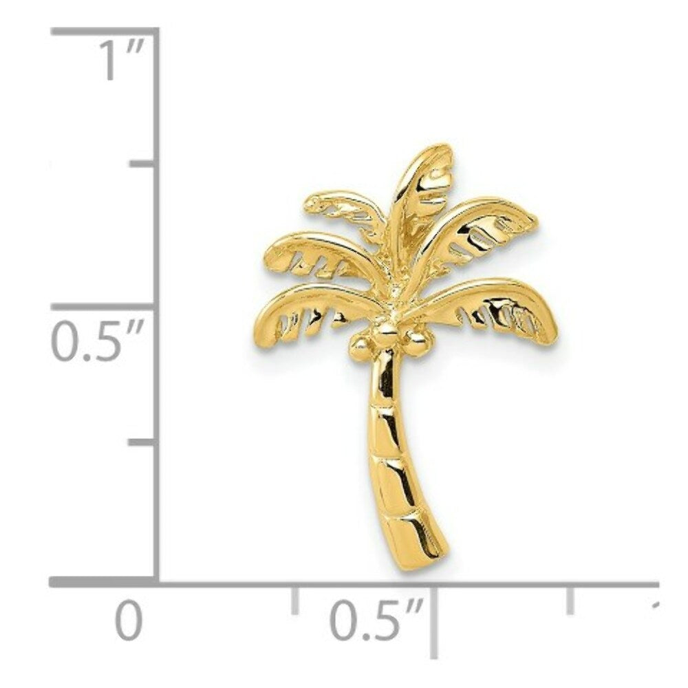 14K Yellow Gold Palm Tree Slide
