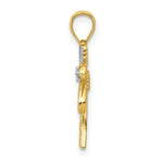 Load image into Gallery viewer, 14K Yellow Gold &amp; Rhodium Palm Tree Pendant
