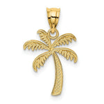 Load image into Gallery viewer, 14K Yellow Gold &amp; Rhodium Palm Tree Pendant
