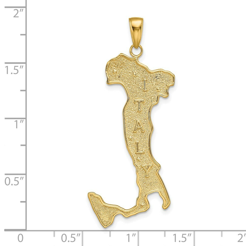 14K Yellow Gold Large Italy Pendant