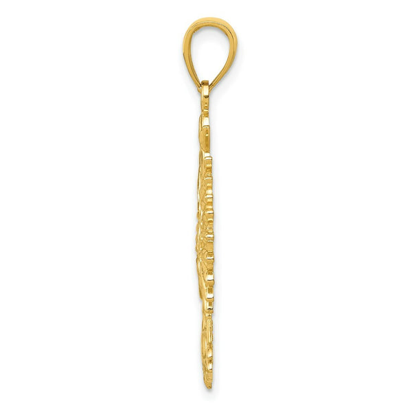 14K Yellow Gold Eagle Charm