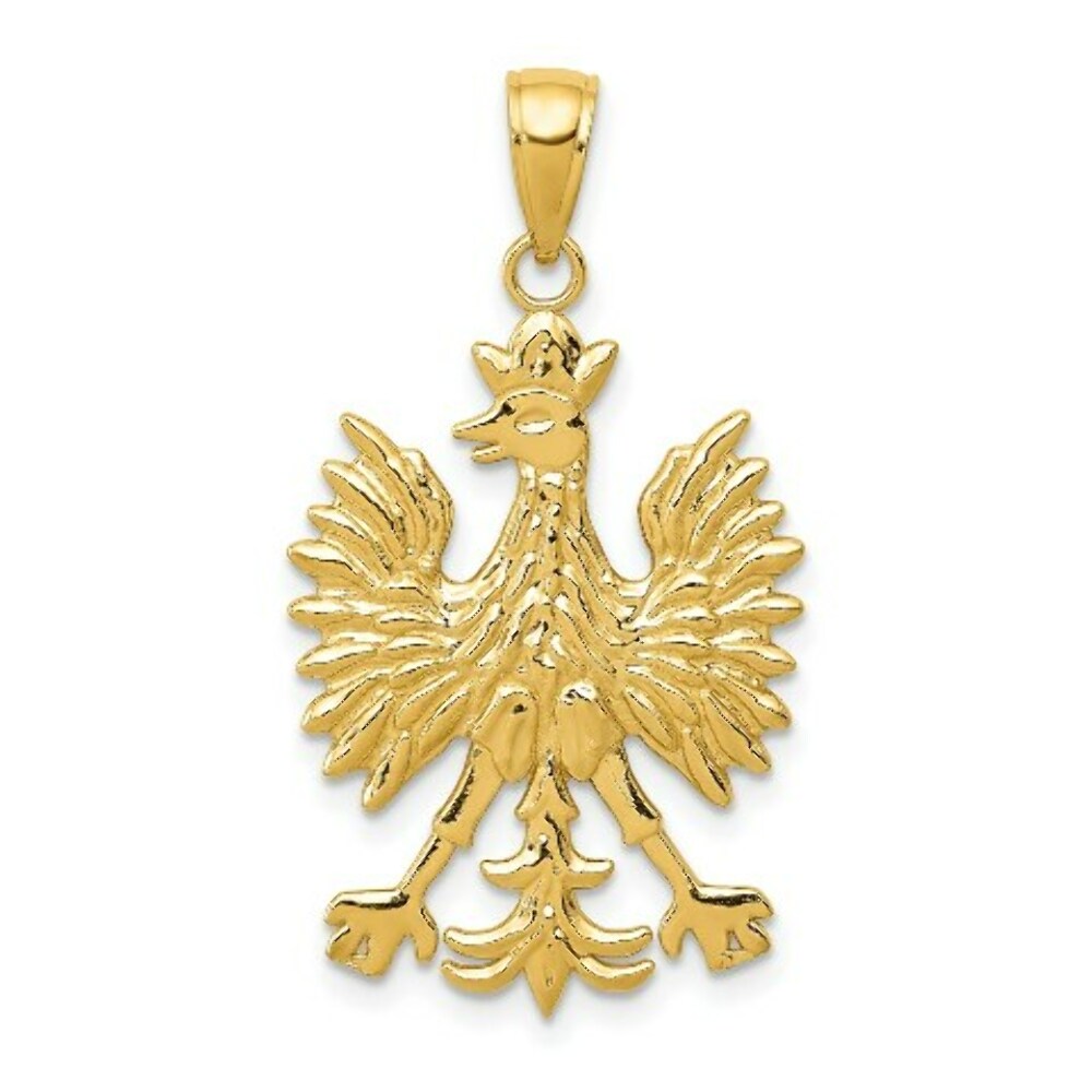 14K Yellow Gold Eagle Charm