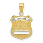 Load image into Gallery viewer, 14K Yellow Gold Police Badge Pendant
