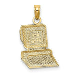 Load image into Gallery viewer, 14K Yellow Gold Computer Wiz Charm Pendant
