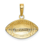 Load image into Gallery viewer, 14K Yellow Gold Football Charm
