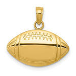 Load image into Gallery viewer, 14K Yellow Gold Football Charm
