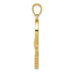 Load image into Gallery viewer, 14K Yellow Gold Diamond-Cut Tennis Racquet Charm
