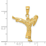 Load image into Gallery viewer, 14K Yellow Gold Girl Karate Charm
