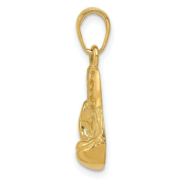 14K Yellow Gold Lg Boxing Glove Charm