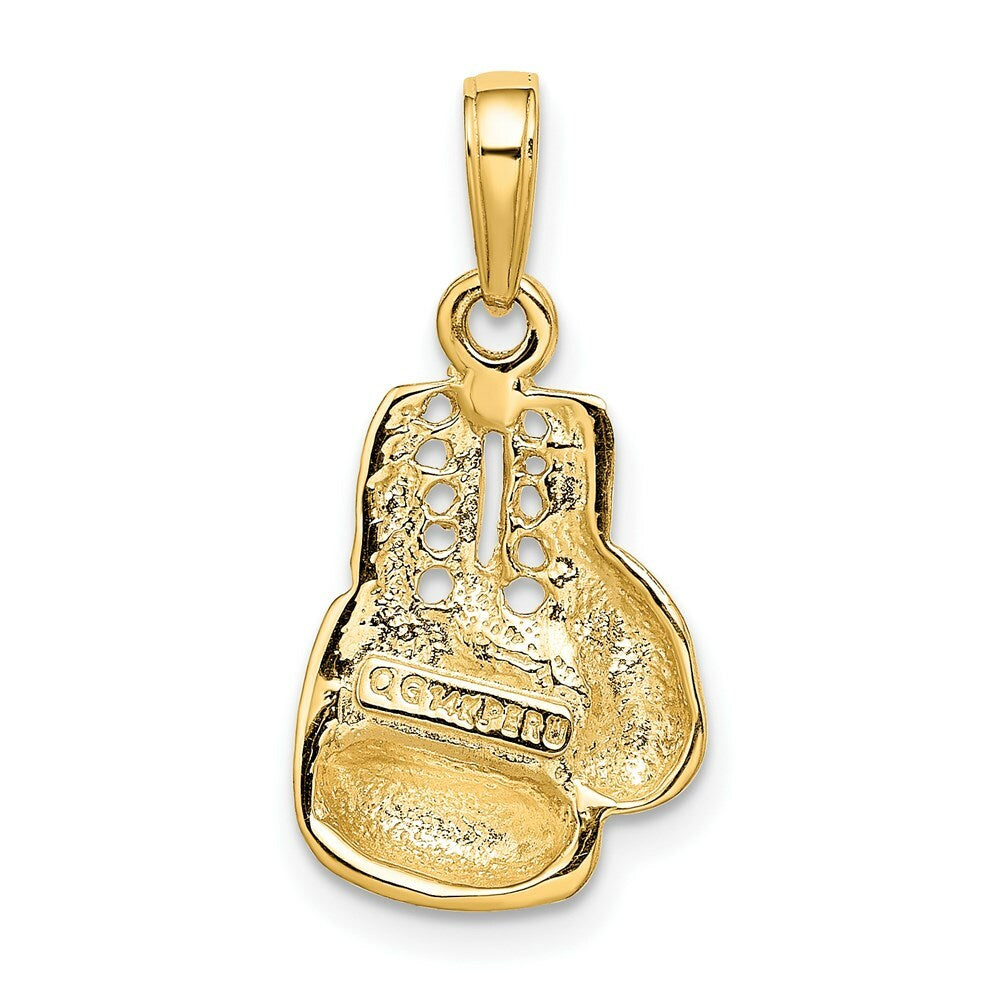 14K Yellow Gold Lg Boxing Glove Charm