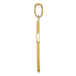 Load image into Gallery viewer, 14K Yellow Gold &amp; Rhodium Polished Cross Pendant
