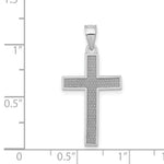 Load image into Gallery viewer, 14K White Gold Cross Pendant 25mm length
