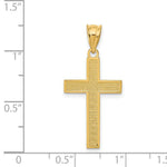 Load image into Gallery viewer, 14K Yellow Gold Cross Pendant 25mm length
