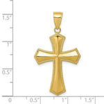 Load image into Gallery viewer, 14K Yellow Gold Passion Cross Pendant 29mm length

