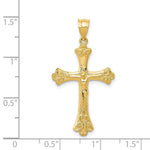 Load image into Gallery viewer, 14K Yellow Gold Crucifix Pendant 30mm length
