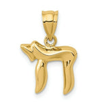 Load image into Gallery viewer, 14K Yellow Gold Chai Charm
