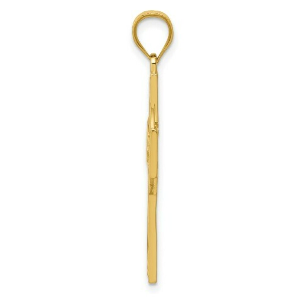 14K Yellow Gold Irish Cross Pendant