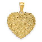 Load image into Gallery viewer, 14K Tri-Color Gold Polished #1 Mom Shadowbox Pendant
