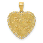 Load image into Gallery viewer, 14K Yellow Gold Polished For My Mom/ Thanks For Everything Pendant
