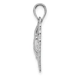 Load image into Gallery viewer, 14K White Gold Polished Mom Scallop Heart Pendant
