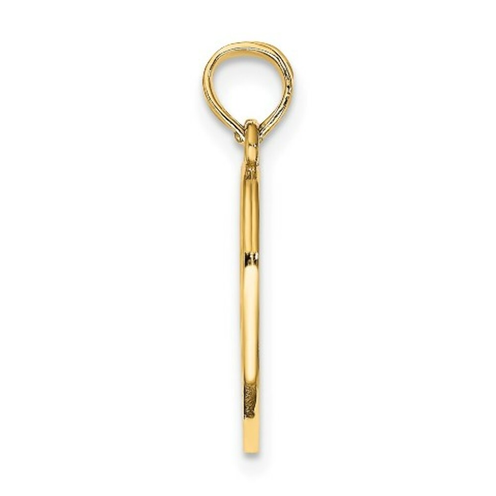 14K Yellow Gold Break-Apart Keep Watch Over Me Heart Charm Pendant