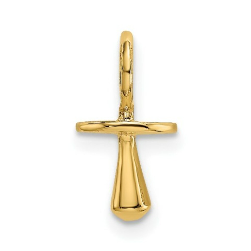 14K Yellow Gold Gold Polished 3-D Pacifier Charm Pendant