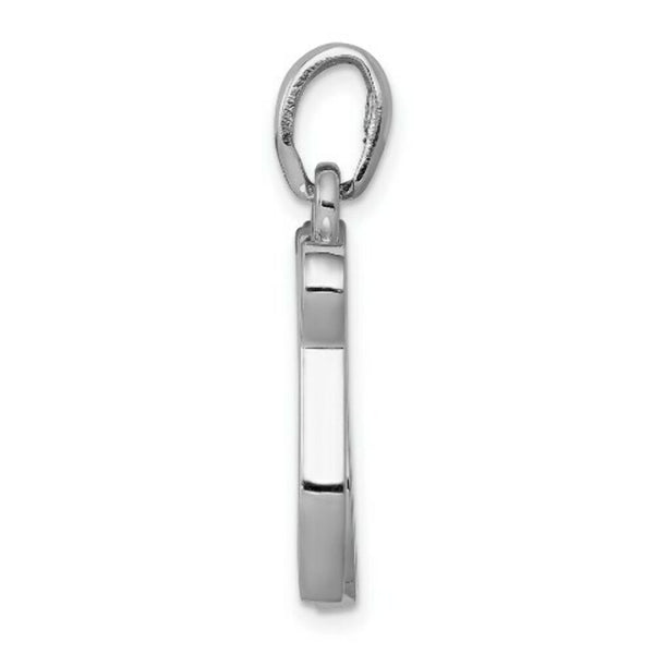14K White Gold Chai Life Pendant